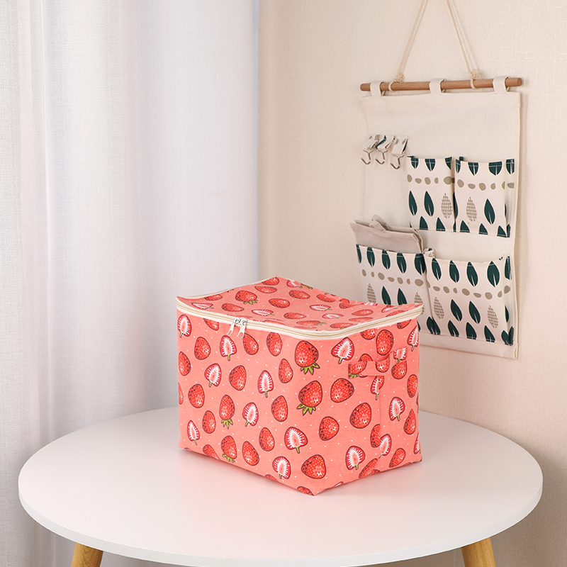 Zipper bag cloth art storage basket