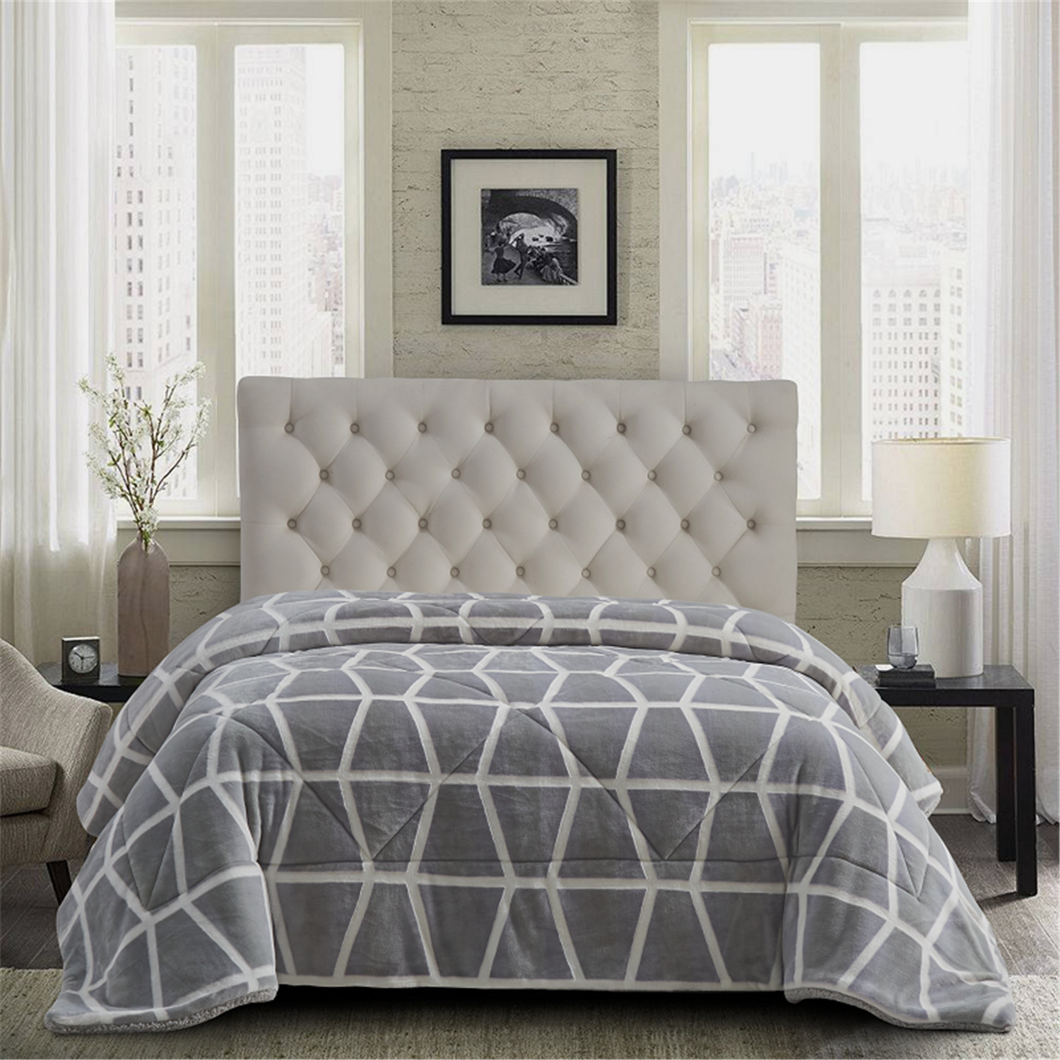100% polyester burnout flannel fleece blanket