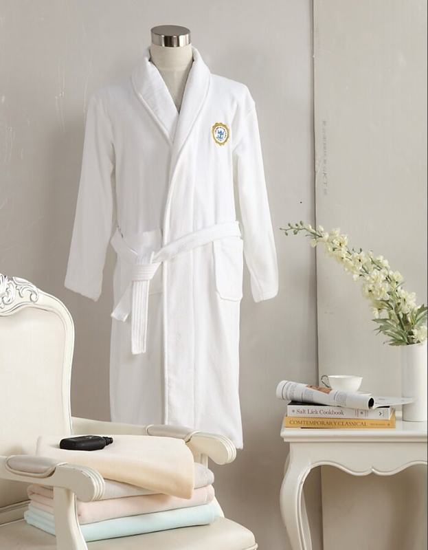 Custom hot sale velour terry waffle high quality white or color for adults men women hotel bathrobe night gown