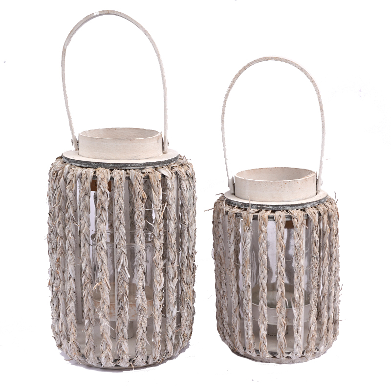 1A New design Custom Cheap Handmade bamboo Willow Best Sellers linyi linshu lantern Wedding decoration candle ramadan christmas home decoration Indoor outdoor candle lantern christmas lantern with decoration candle holder lantern