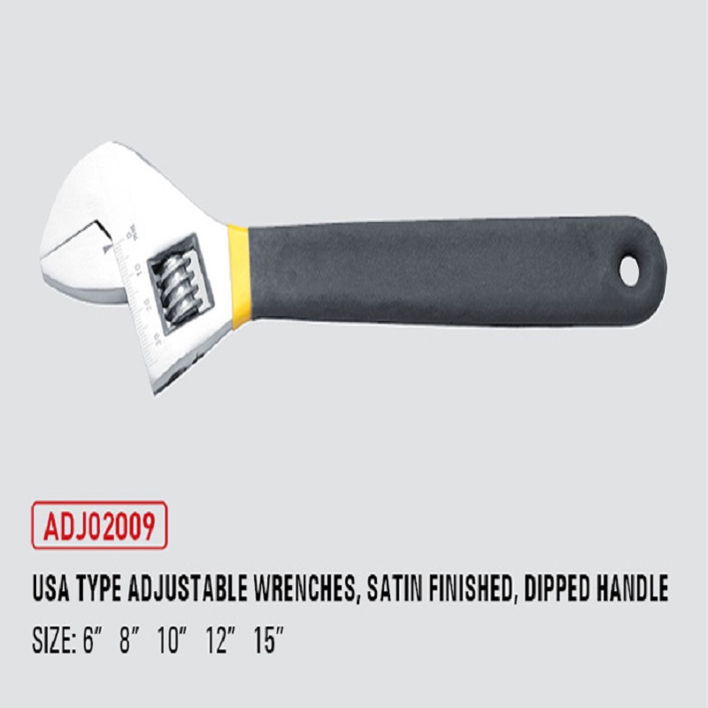 Usa Type Wrenches, Satin Finished, Dipped Handle
