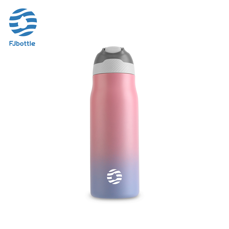 FJBOTTLE water bottle with straw water bottle 710ml/24oz thermos insulated water bottle stainless steel bottle bottle vacuum flask