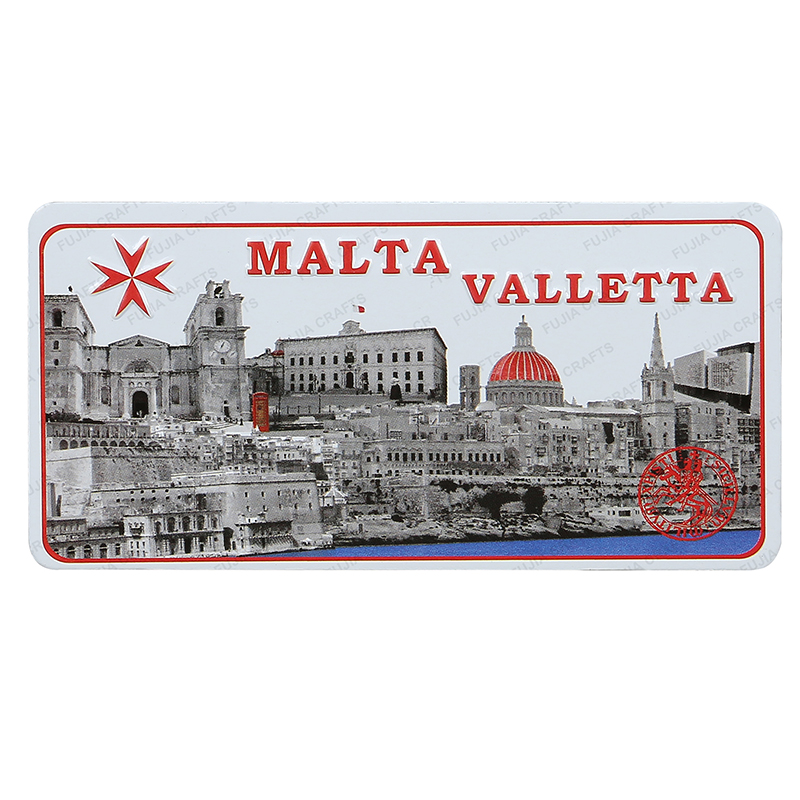 Europe Custom Souvenir Home Decor Promotion Design Printed 3d embossed Aluminum TIN Metal Fridge Magnet