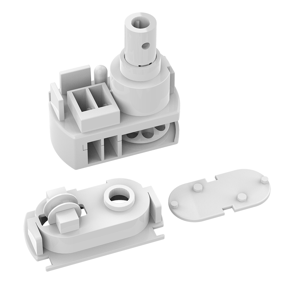 Control unit for 25mm low profile vertical blind, plastic drive