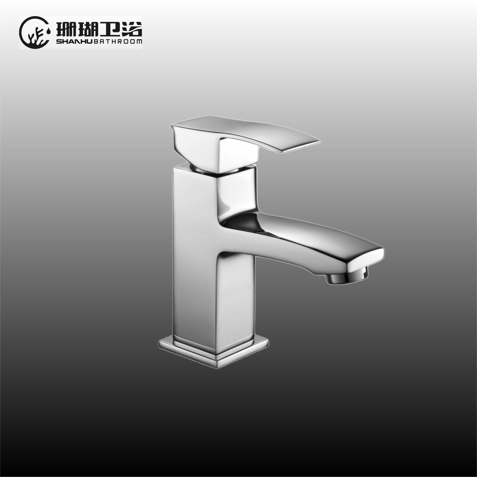 Single lever monobloc basin mixer