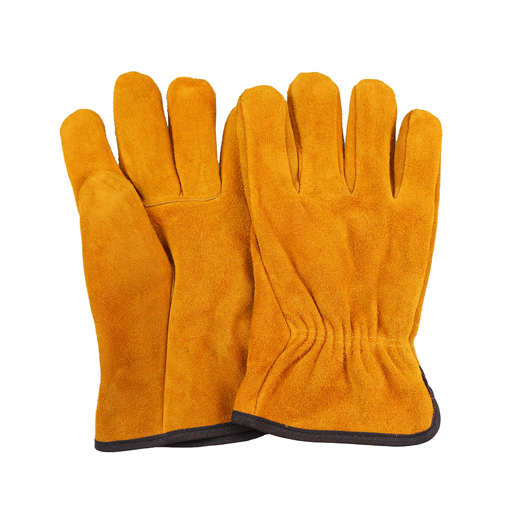 Cow split leather driver glove