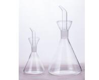 Classical Shape Mouth Blown High Borosilicate Glass Oil Bottle for kitchen using EU standard ODM OEM