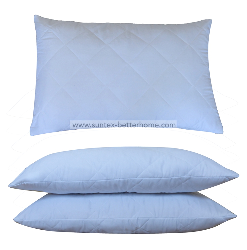 hotel use basic microfiber pillow case quilted pillow protector with zipper
