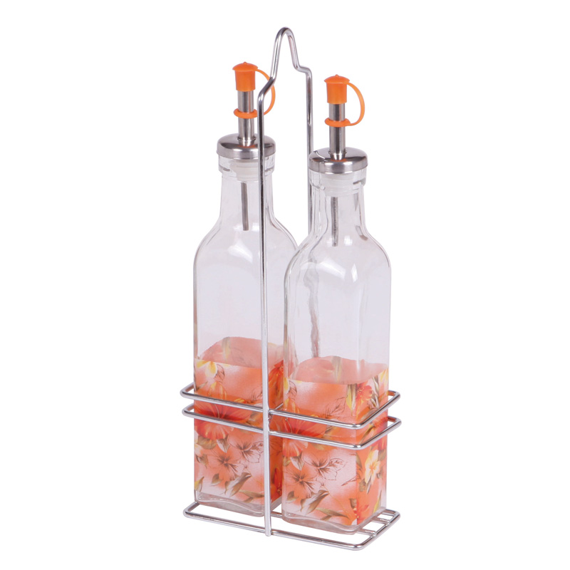 glass oil and vinegar bottle