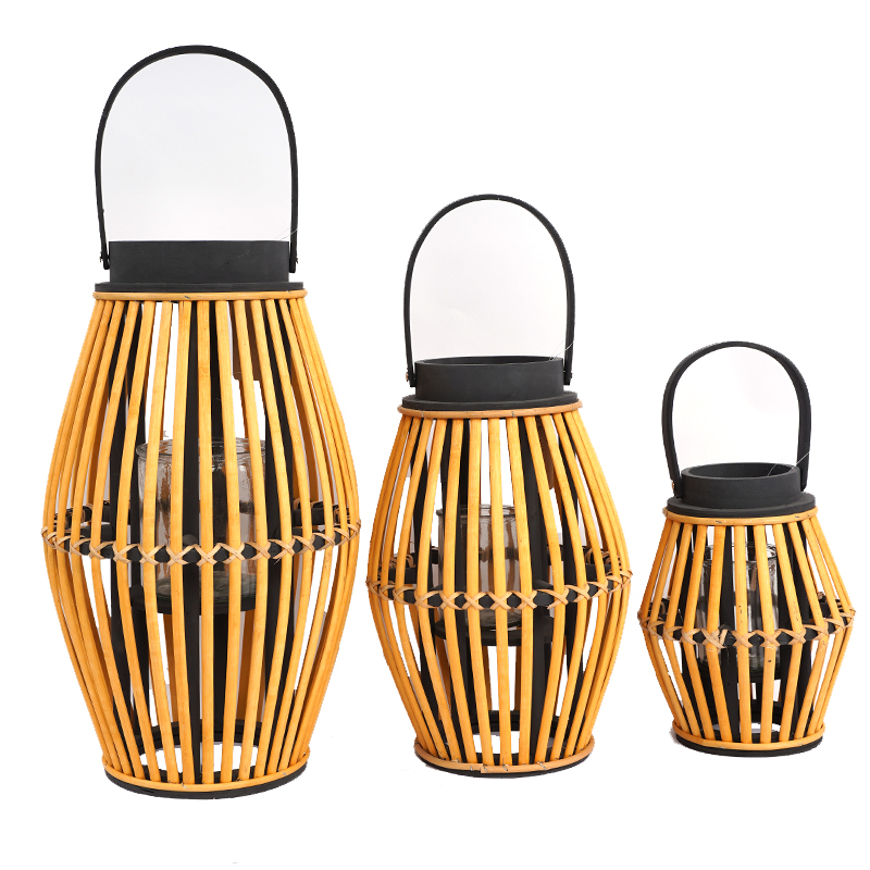 Lantern 2020 New design Customize Wedding decoration candle ramadan christmas home decoration Indoor outdoor wooden camping candle lantern christmas lantern with decoration candle holder lantern