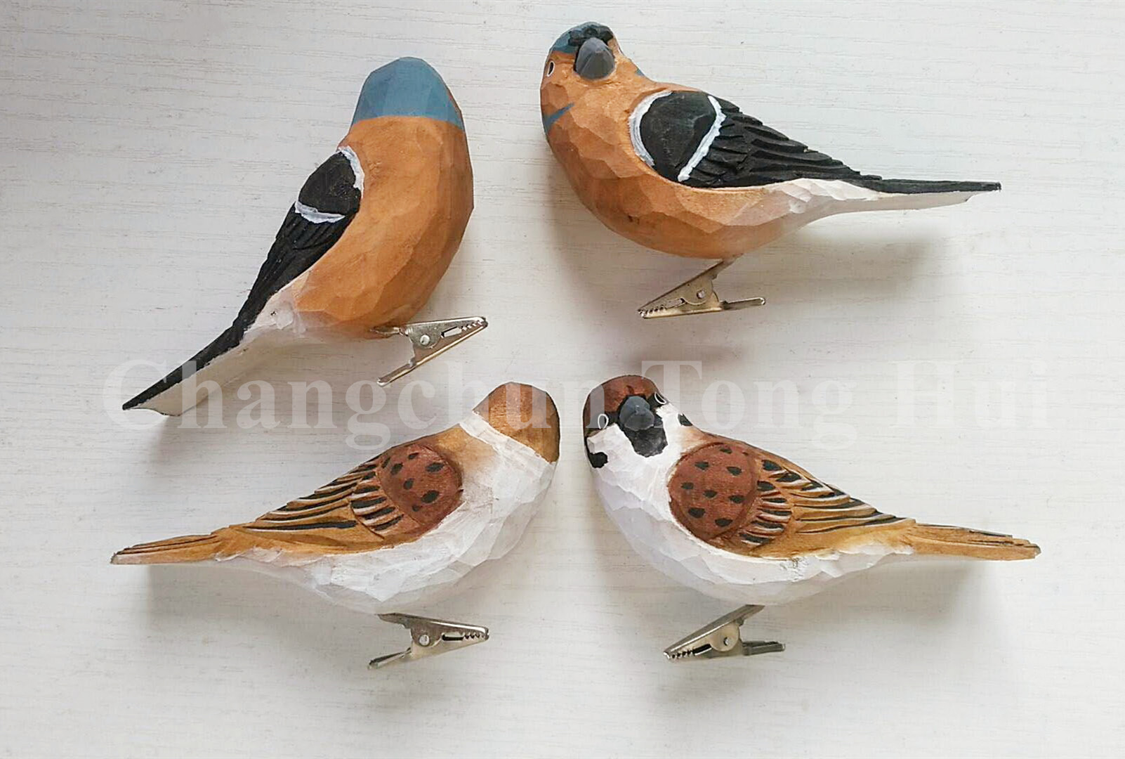 wood carved bird