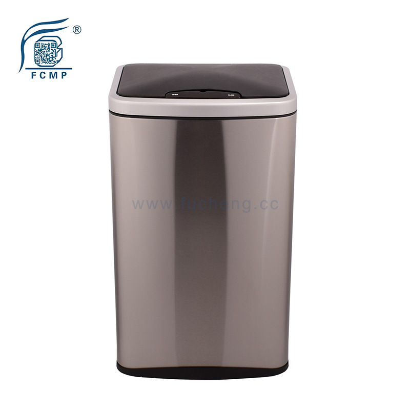 Rectangle Stainless Steel Kitchen Pedal Recycle Bin