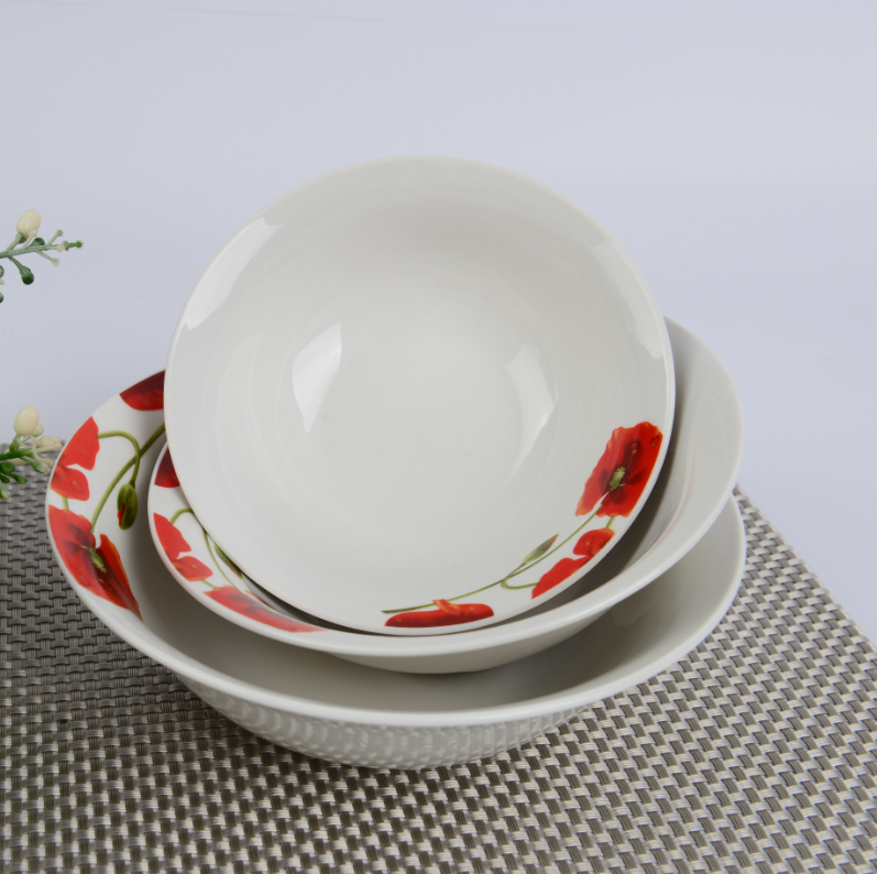 daily used wholesale porcelain salad bowl ceramic soup bowl salad bowl rice bowl soup bowl
