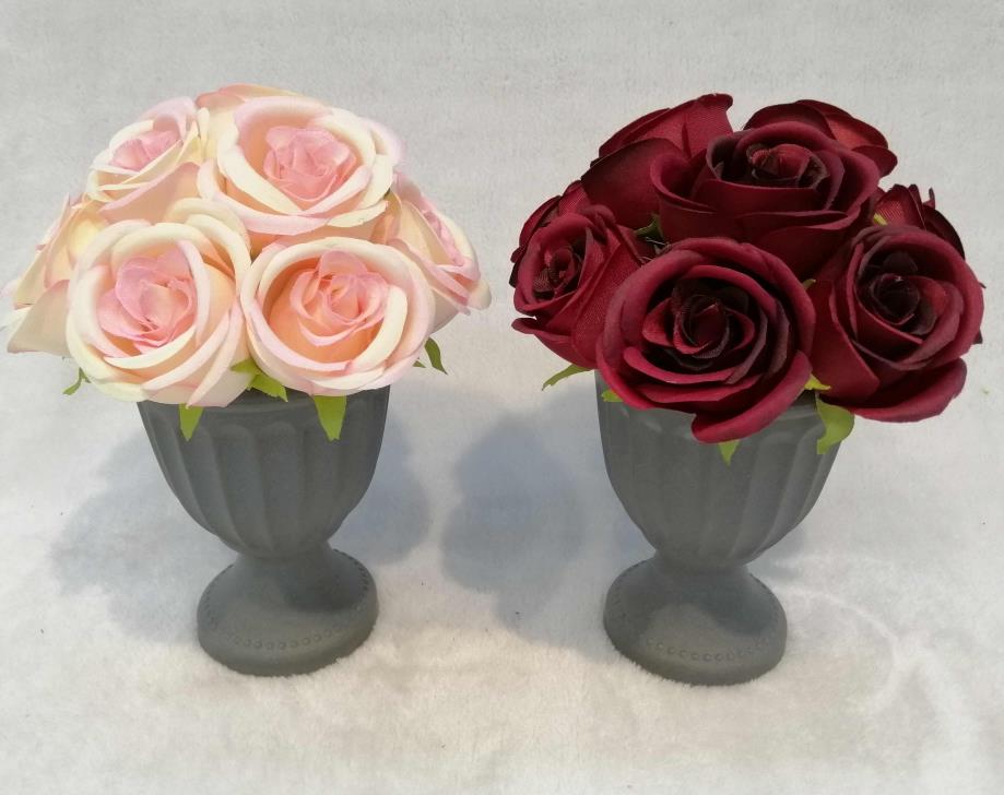 039#potted Rose Arrangement