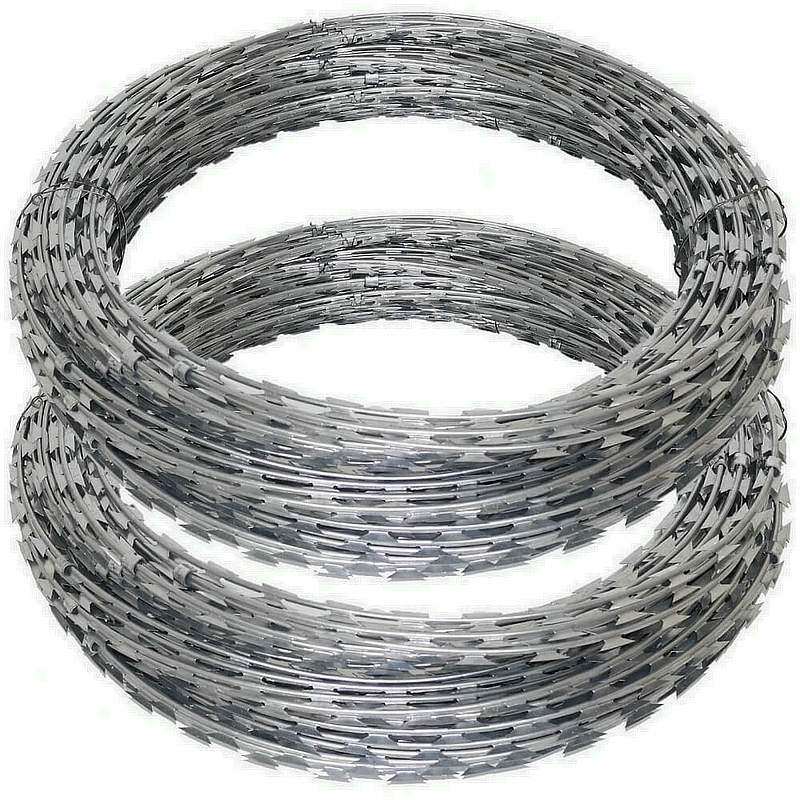Blade wire with clips BTO type Concertina wire razor barbed wire