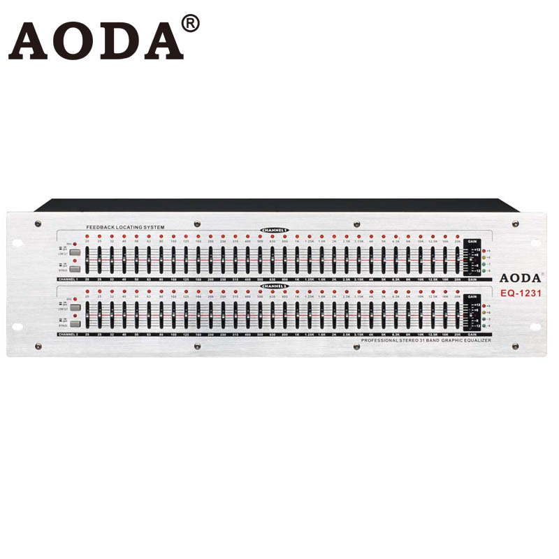 EQ-1231 Professional Stereo 31 Band Graphic Equalizer