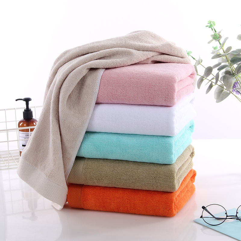 High quality thickened macaron colors 120*60cm Plain coloured bath towels