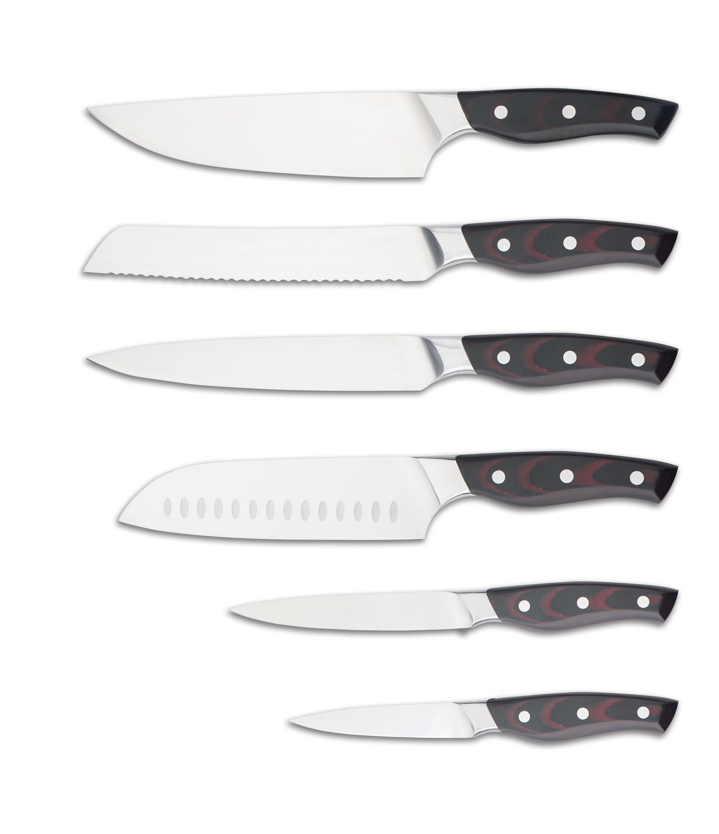 True Forged Kitchen Knife with mikata Handle.XY1905 Real forge