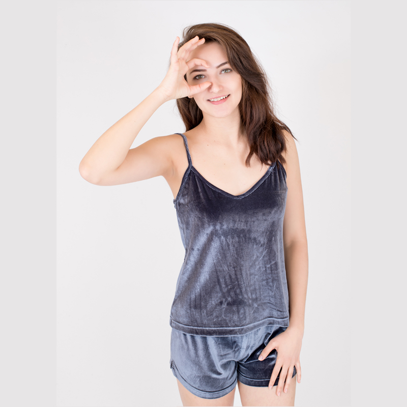Velvet Ladies Camisole&Short Suits/Home Wear