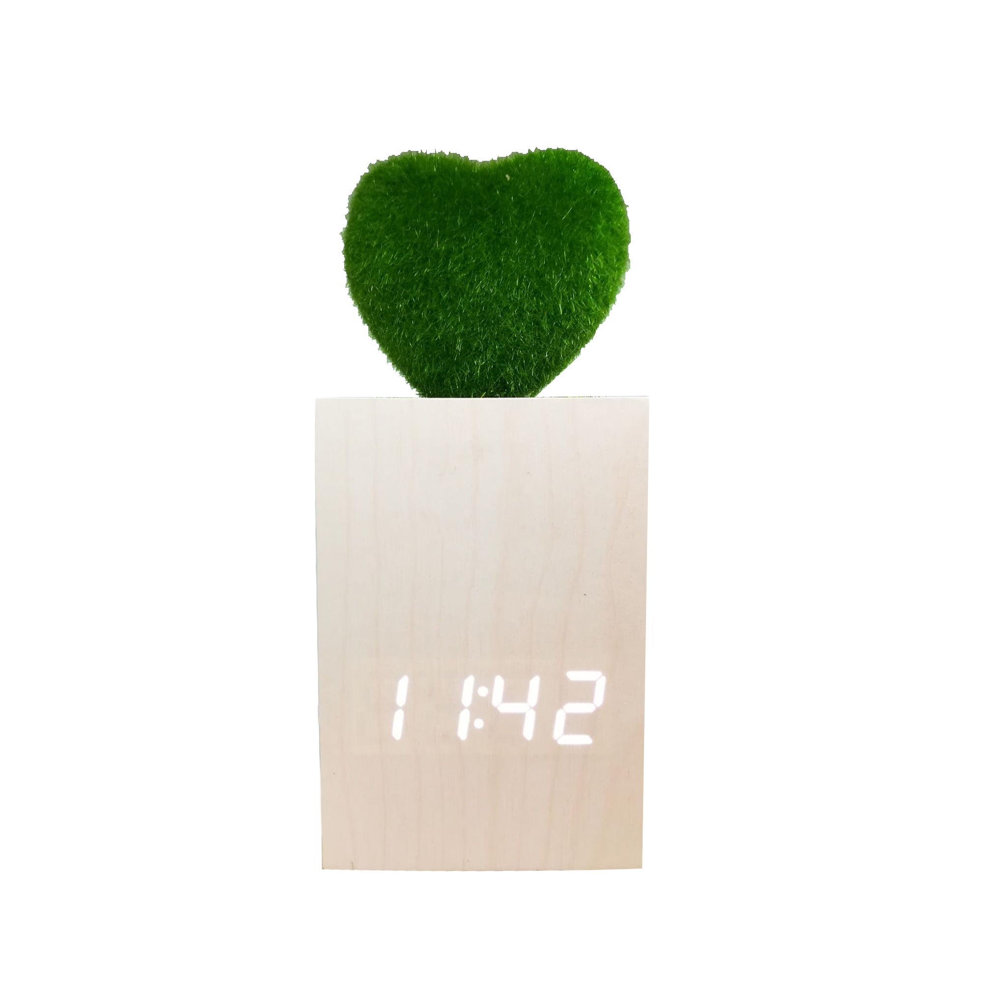 Newly Smart Wooden LED Storage Clock Et550