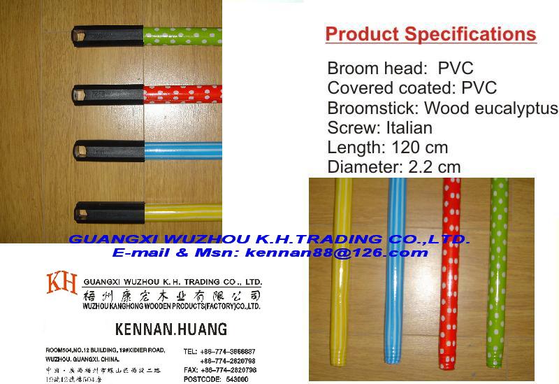 Plastic Coated Wooden Handles