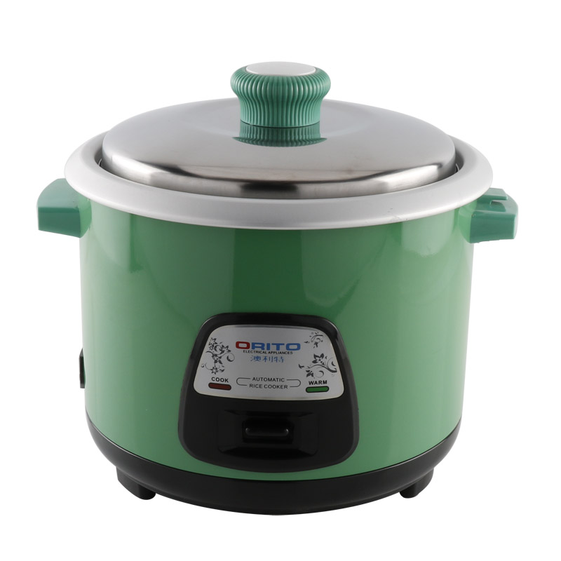 Automatic home appliance of China factory best quality electric cylinder rice cooker with stainless steel steamer and pot