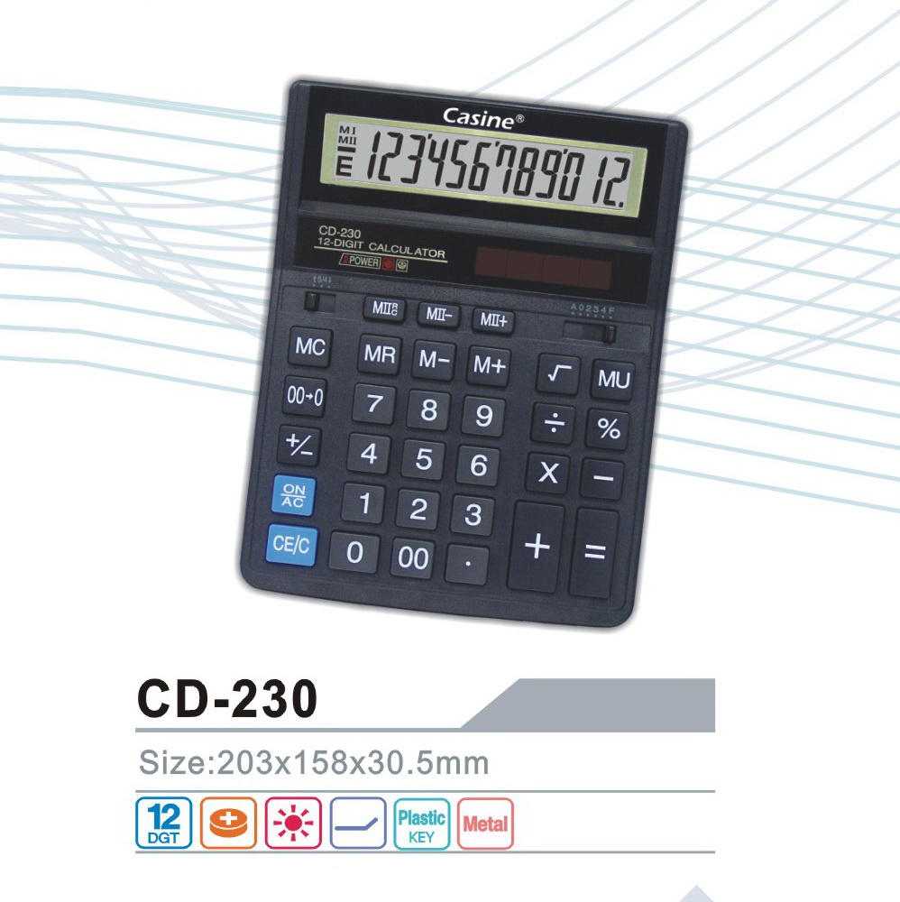 CD-230 - Casine_12-digit desktop calculator