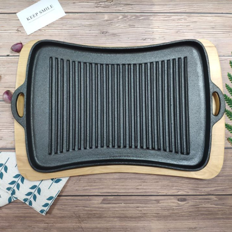 Cast iron griddle pan