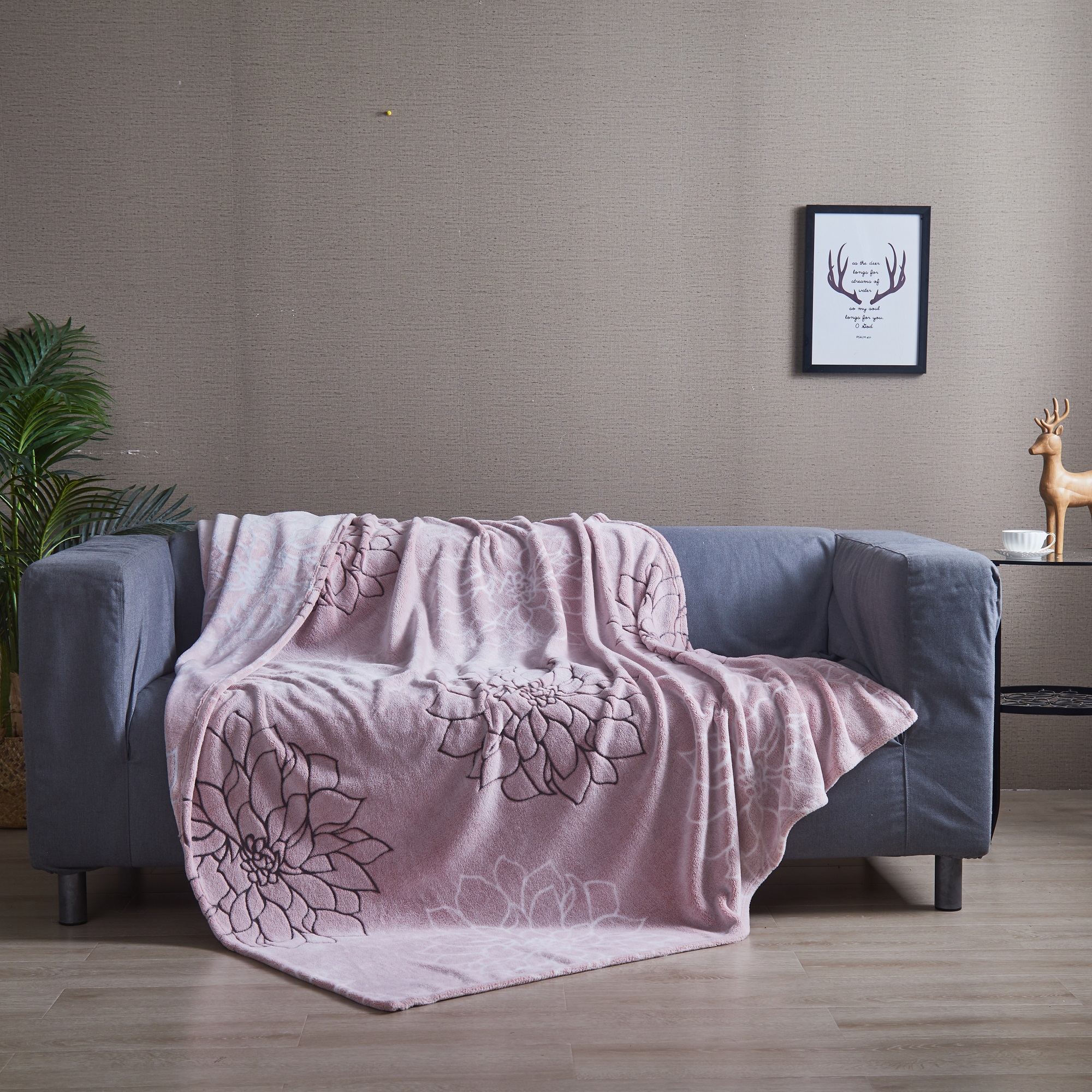 100% polyester jacquard flannel blanket