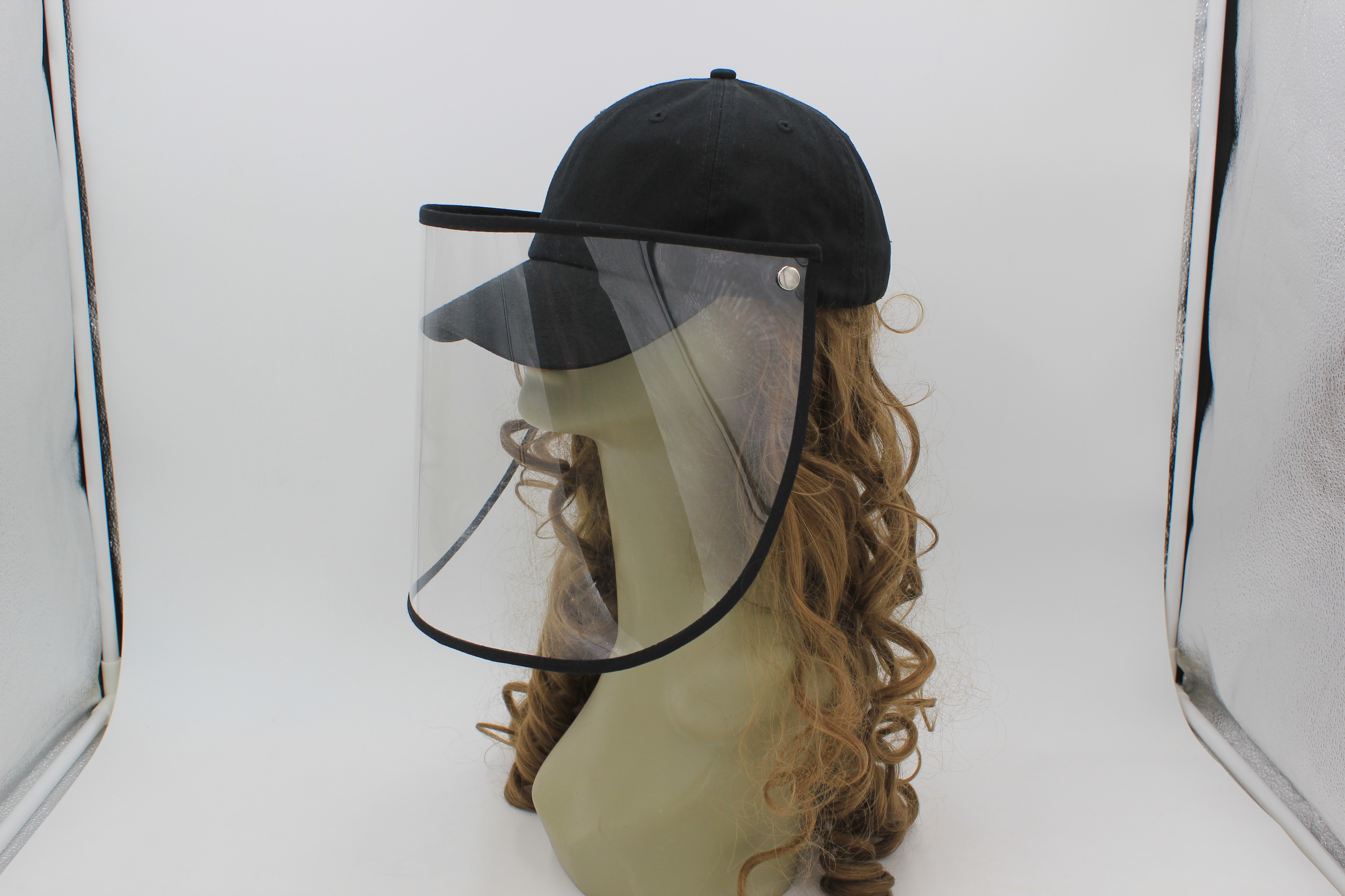 Mask baseball cap, sheild baseball cap