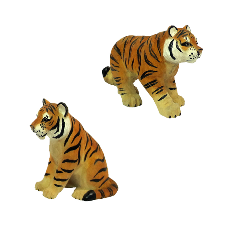 decorative hand carved wooden animals tiger wooden lion carved leopard