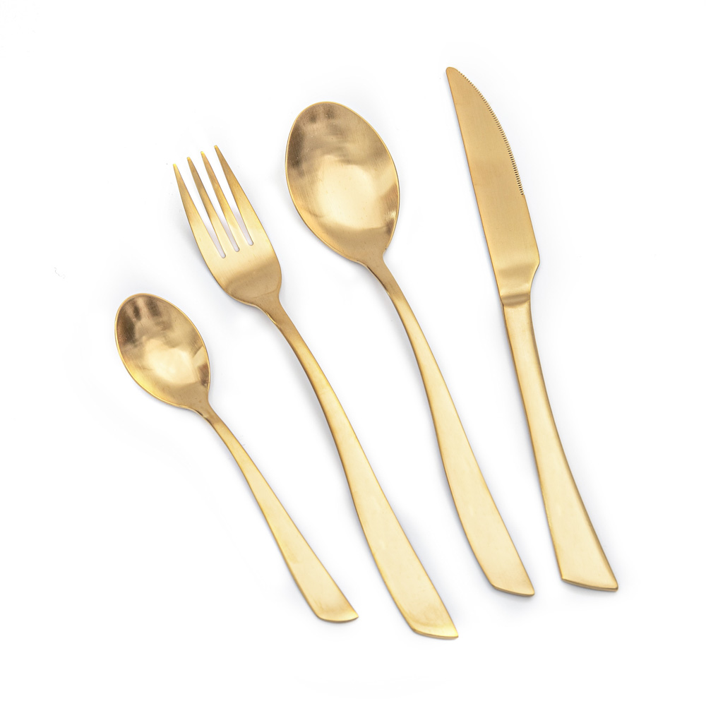 PVD rose gold Stainless steel flatware set home restaurant wedding daily use