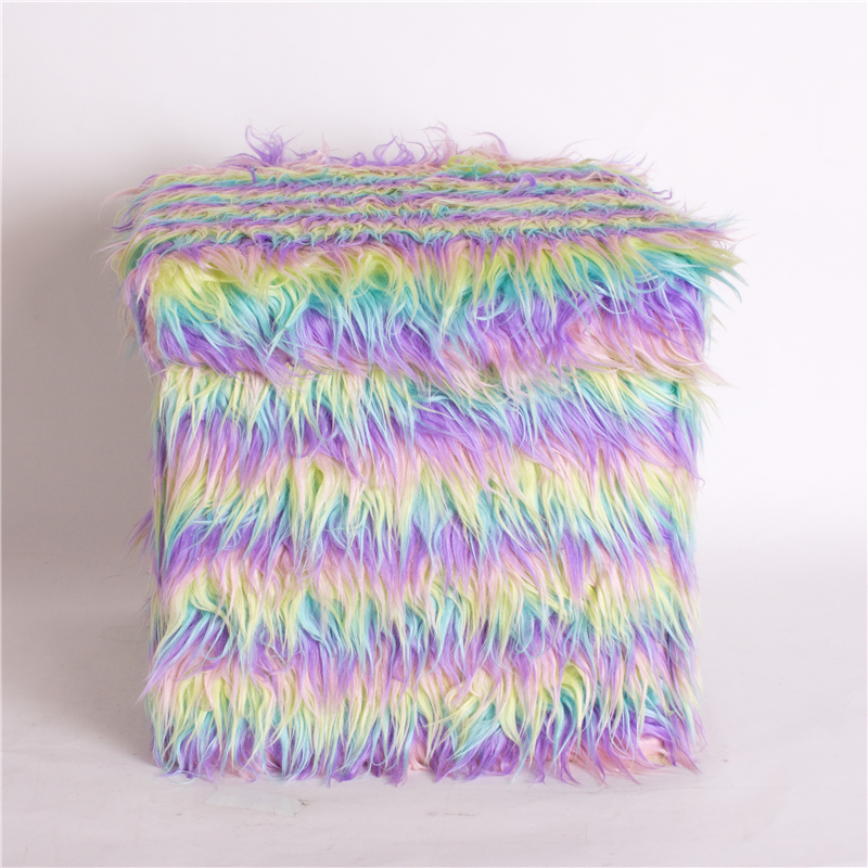 Plush Storage Ottoman