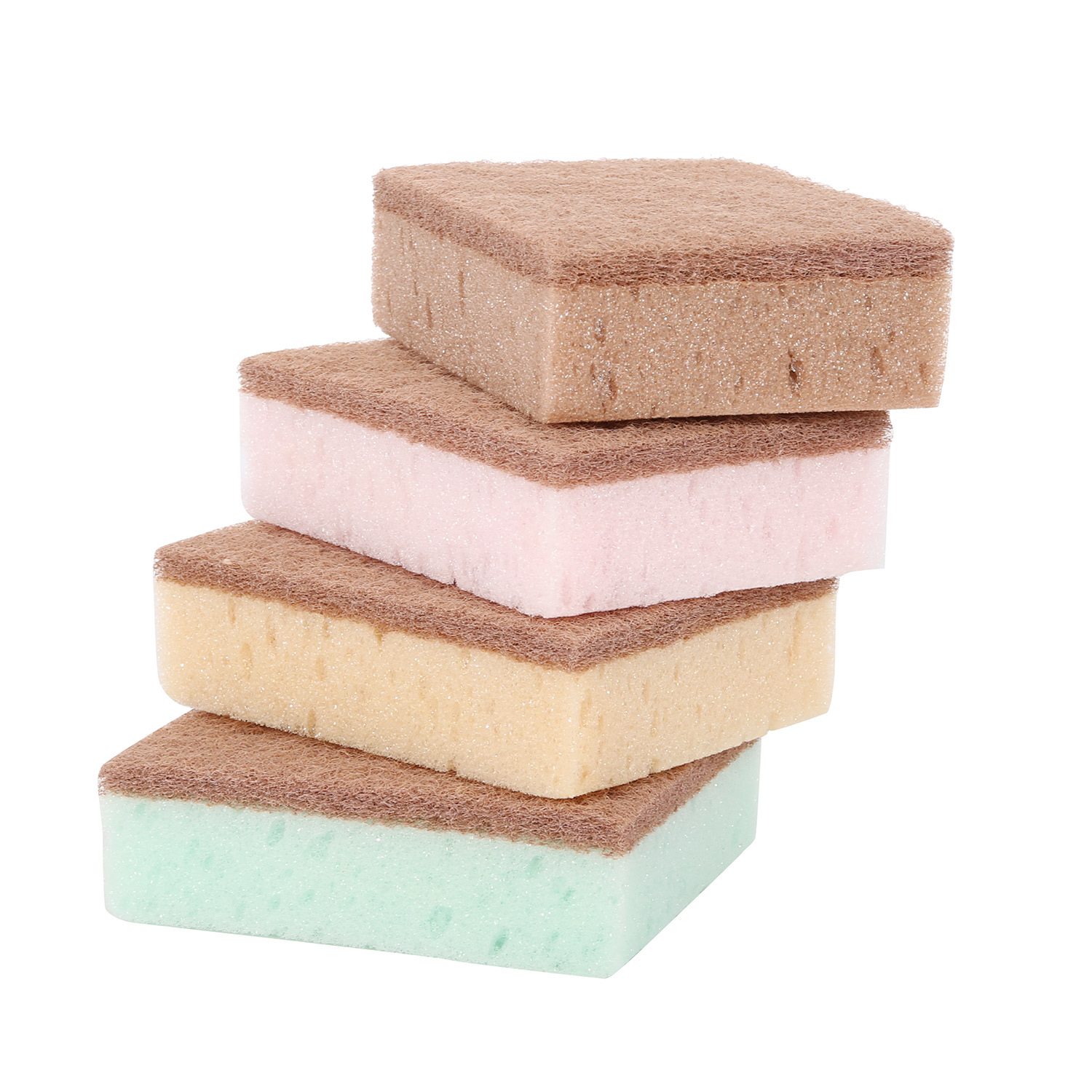 Scouring pad with Sponge