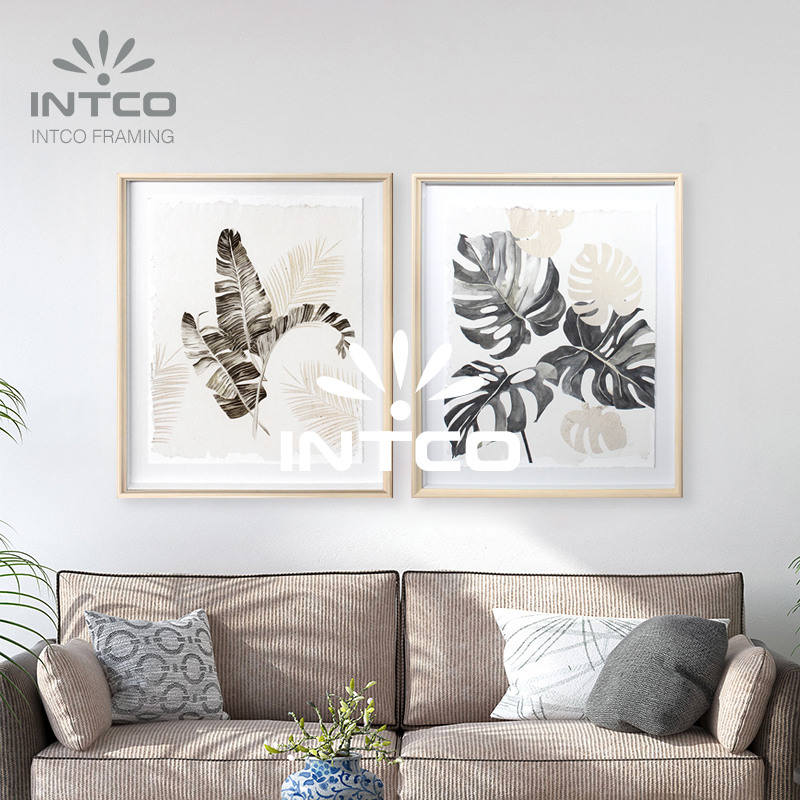 Framed Art Set-Tropical Leaf