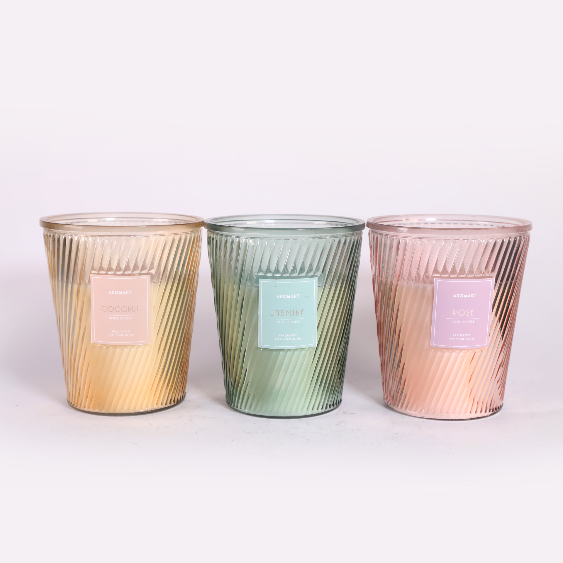 Decorated Scented Glass Candle