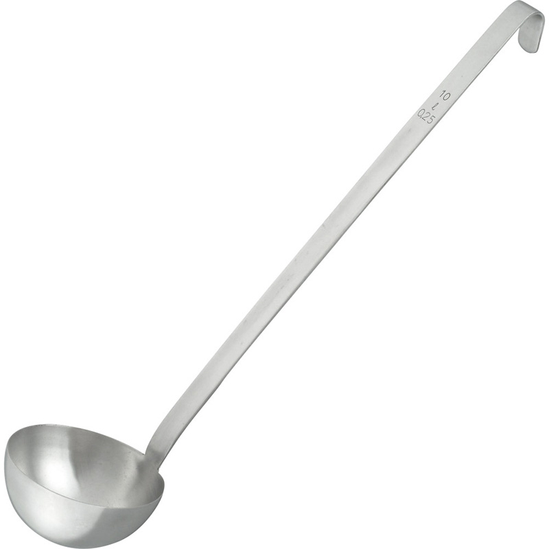 Stainless steel long handle soup ladle