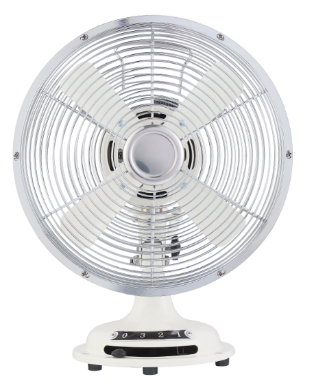 120V 8" Retro Metal Table Fan Vintage Look Oscillating desktop
