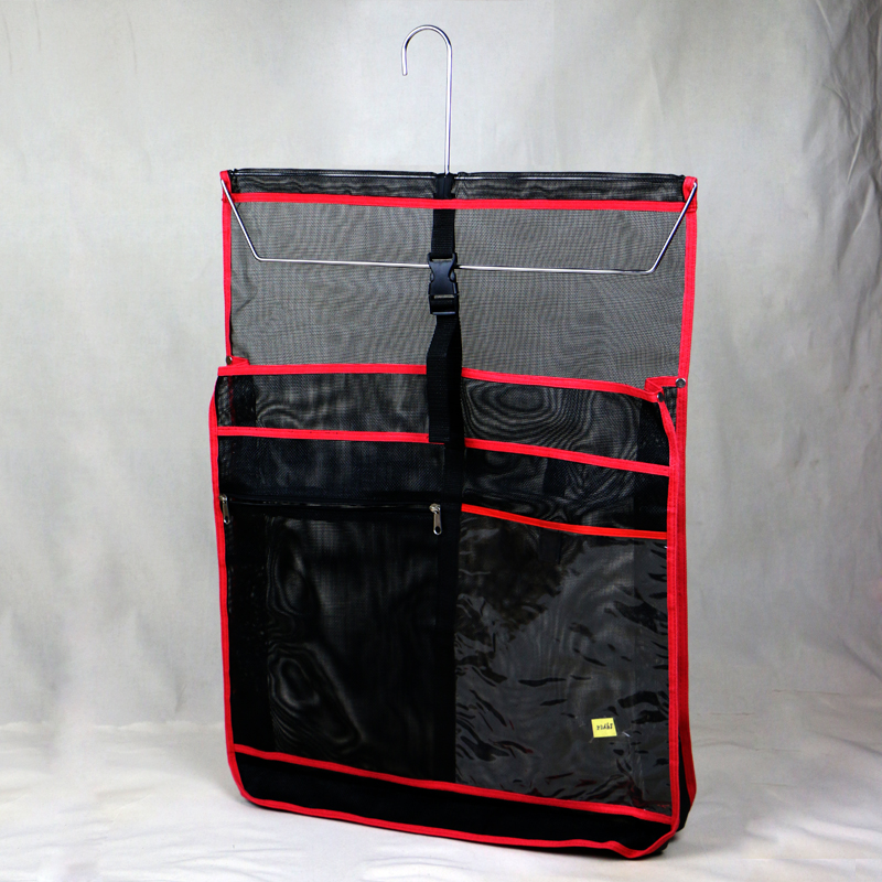 multi functional mesh pockets hanging storage organizer