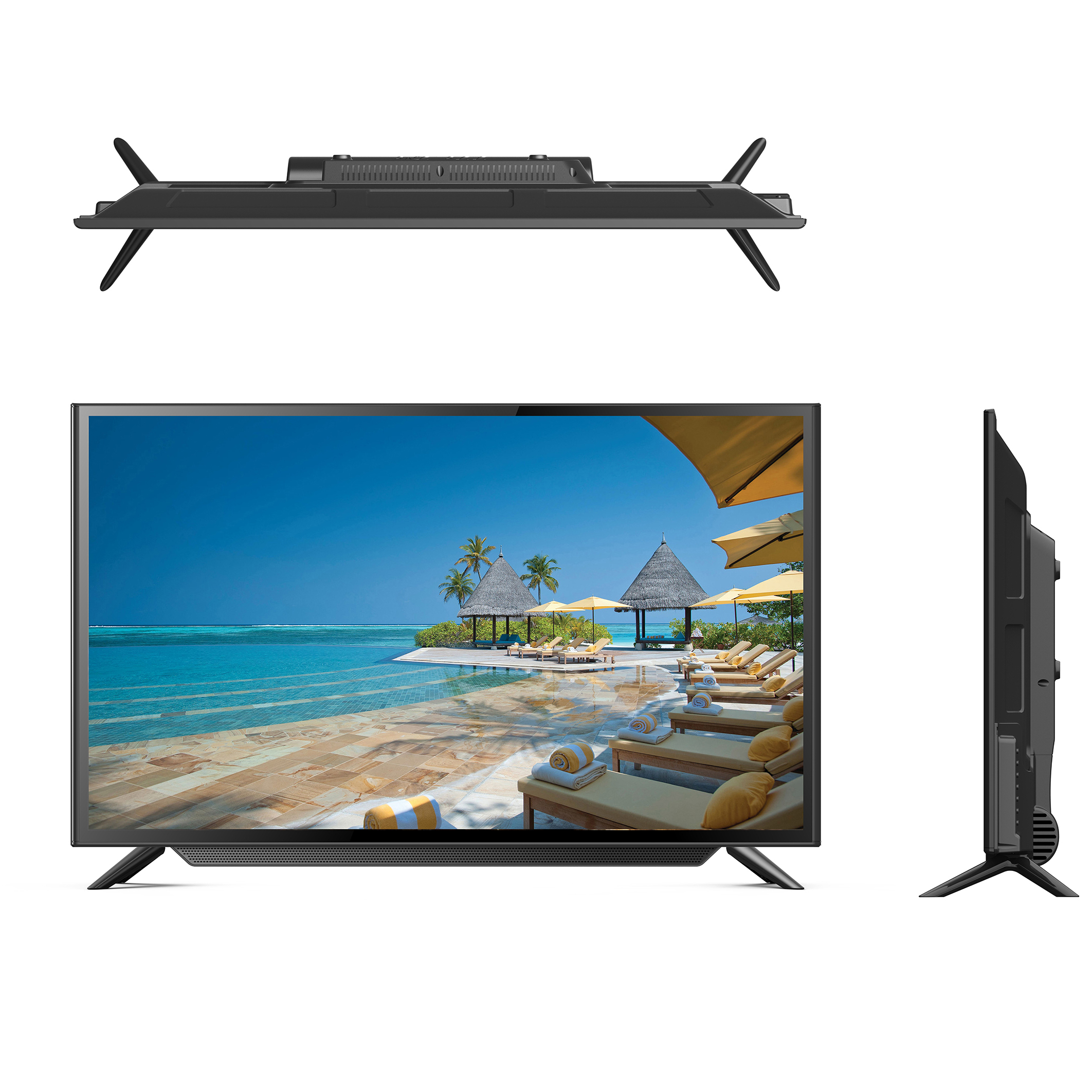 32/38.5/39.5/43inch smart andriod double glass sound bar tv