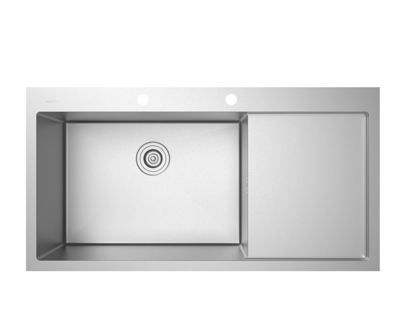 Stainless Steel Handmade Drop-in Sink, Sgl. Bowl with Drainboard