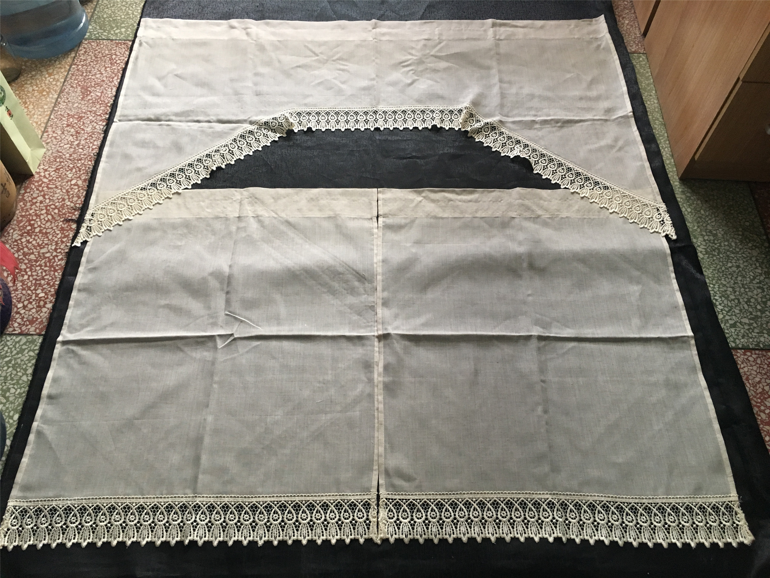 lace kitchen curtain from manufacturer in China