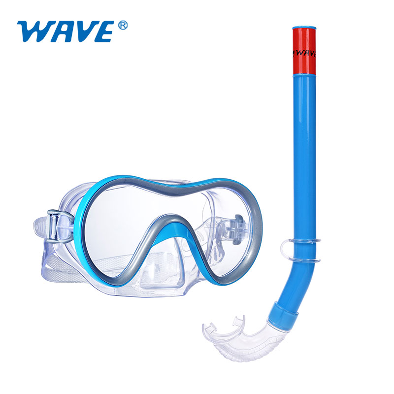 Easy adjustable strap youth diving mask snorkel set underwater diving equipment