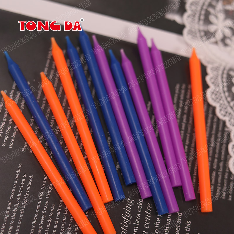 Color long candle birthday cake candle pencil candle new upscale boxed candles