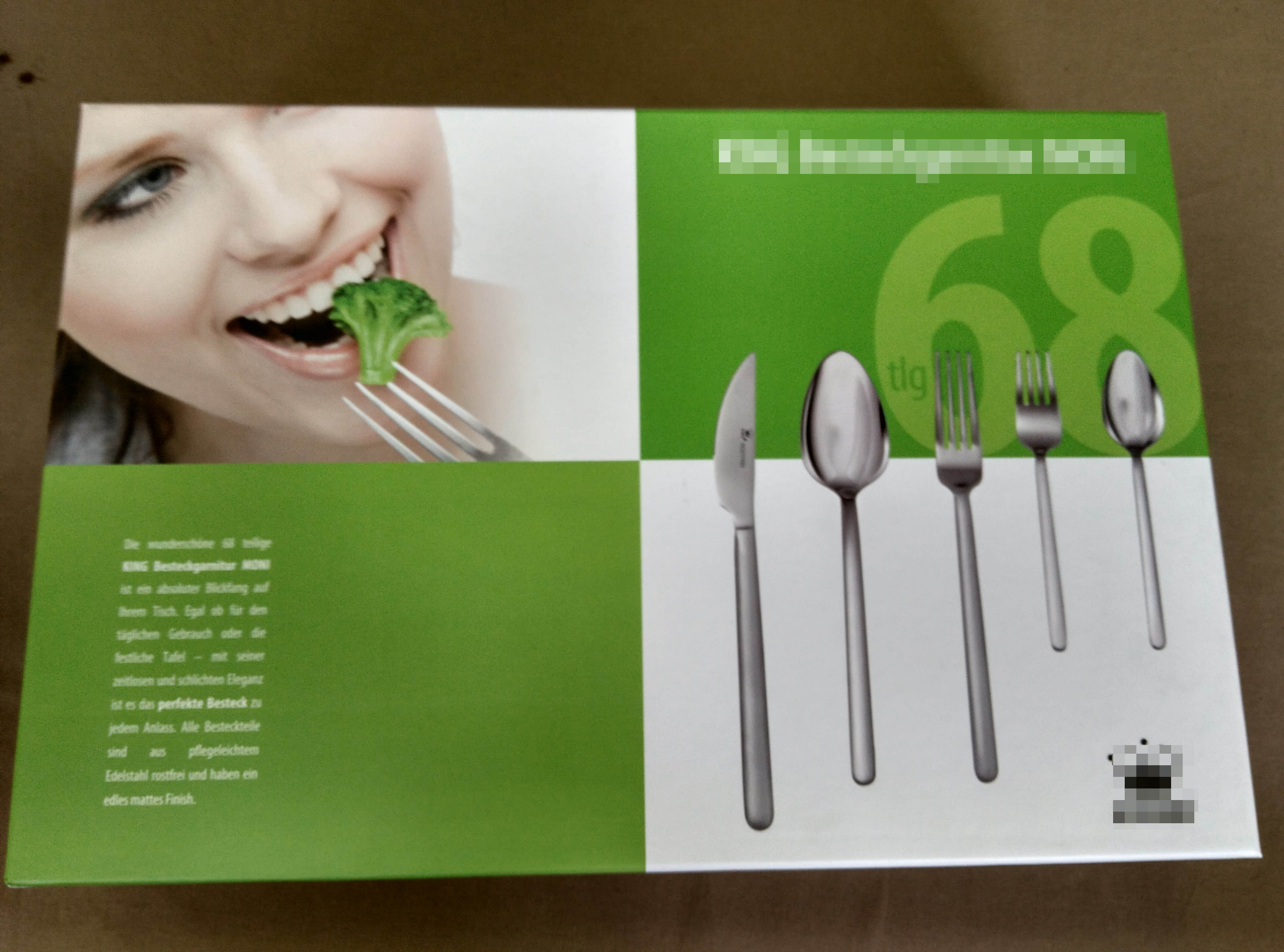 68pc Stainless Steel Tableware Set