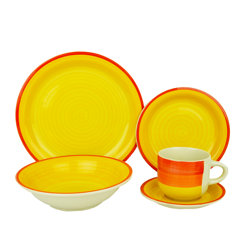 20pcs hand painted ceramic dinner set