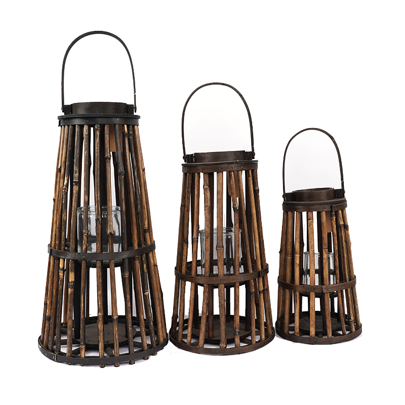 2020 New design Customize Wedding decoration candle ramadan christmas home decoration Indoor outdoor wooden camping candle lantern christmas lantern with decoration candle holder lanternchinese lantern