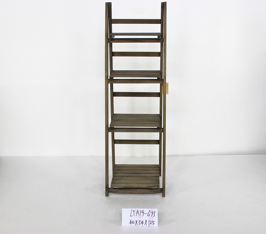 Multi-function wooden 4 tier shelves
