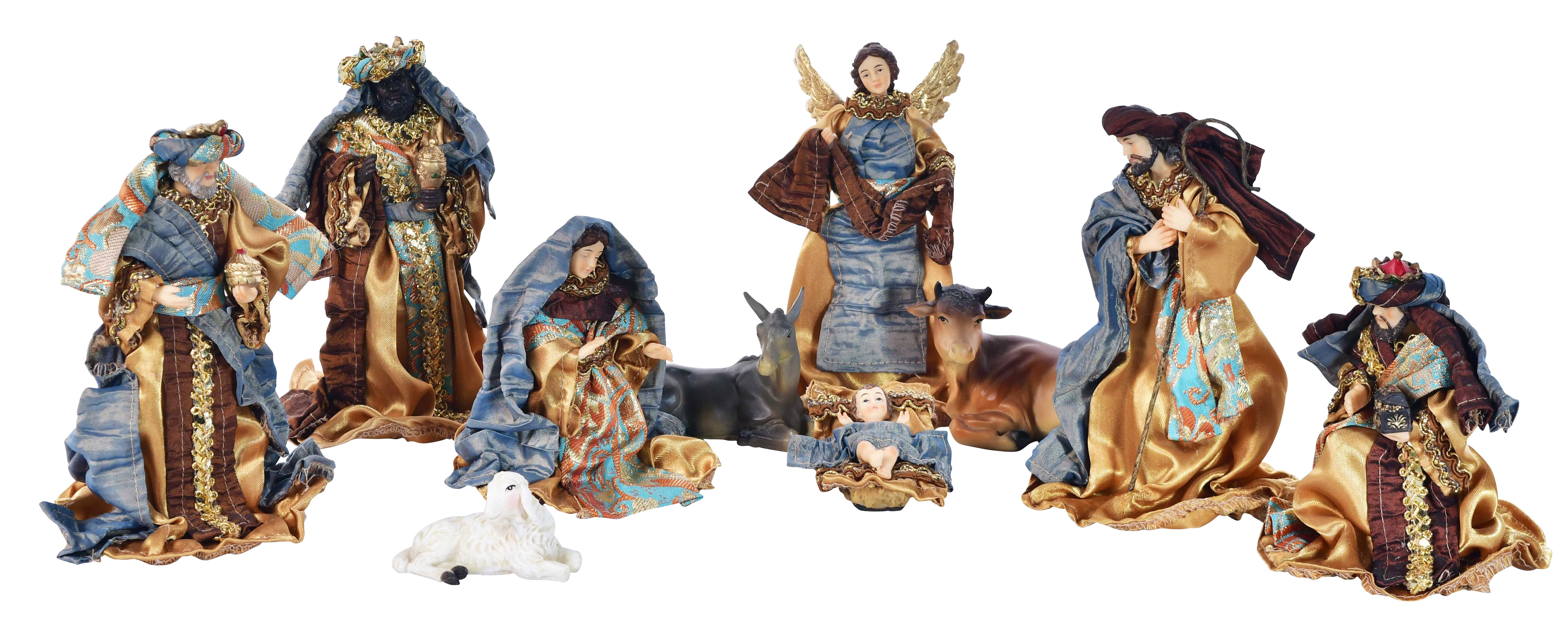 Nativity sets with fabric