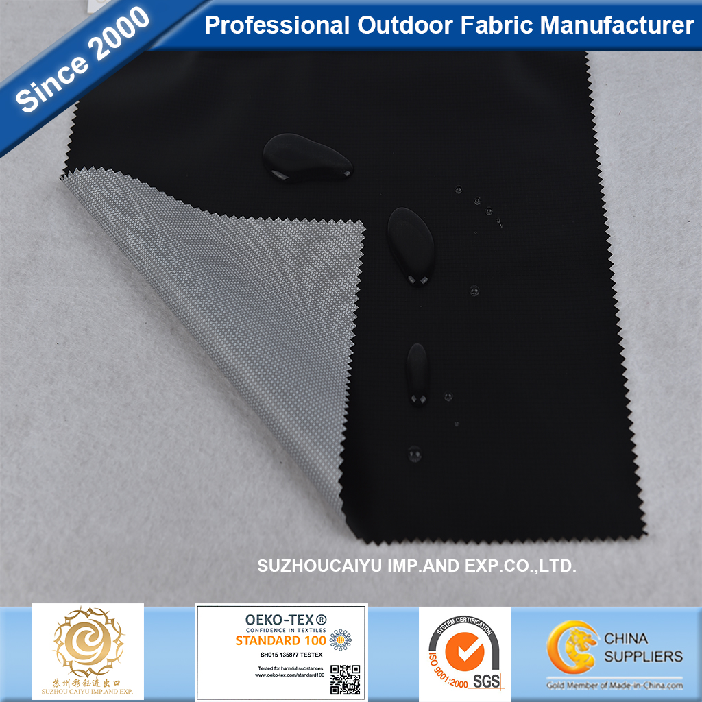 Poly 240T Ribstop Pongee with Print TPU